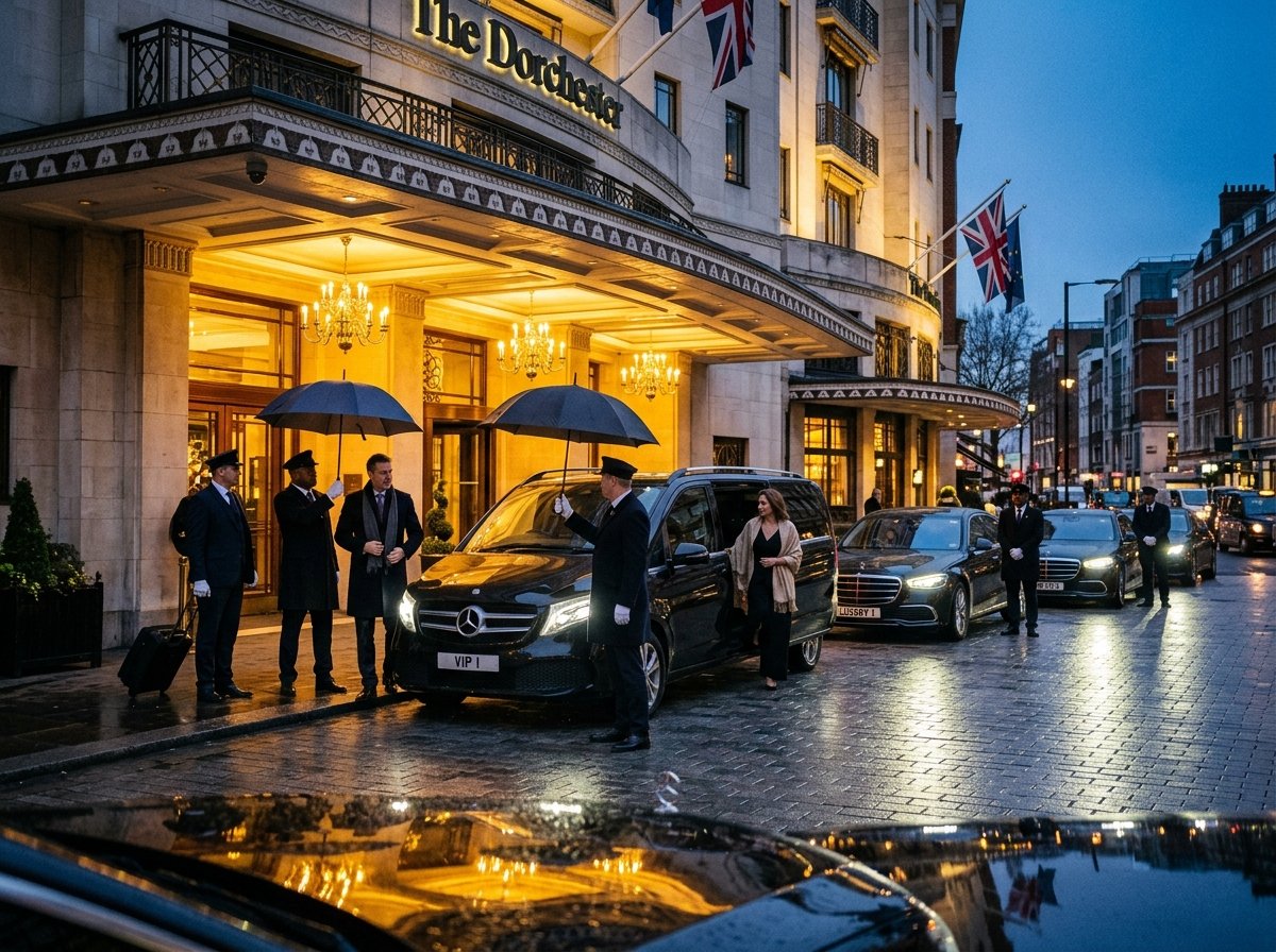 Executive Event Chauffeur Service and Umbrellas